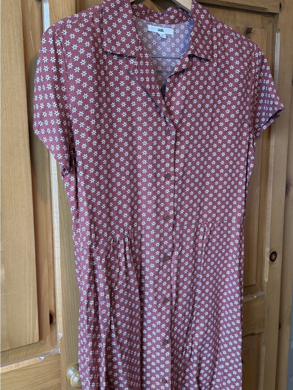 Vans Floral Button-Front Dress